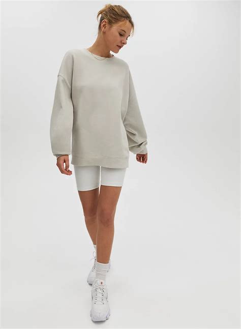 cozy fleece mega crew sweatshirt